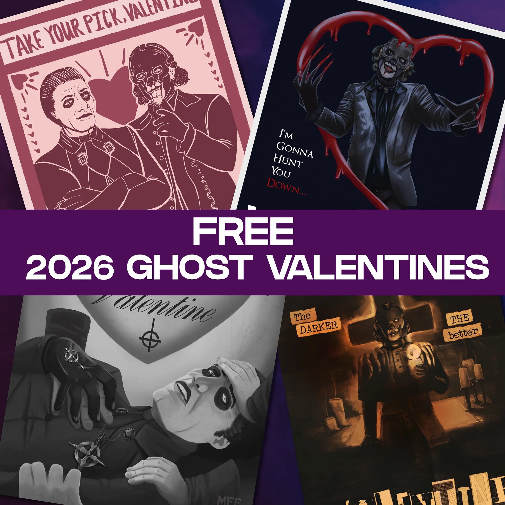Ghost Valentines 2026 (Free Download - Personal Use) product image (1)