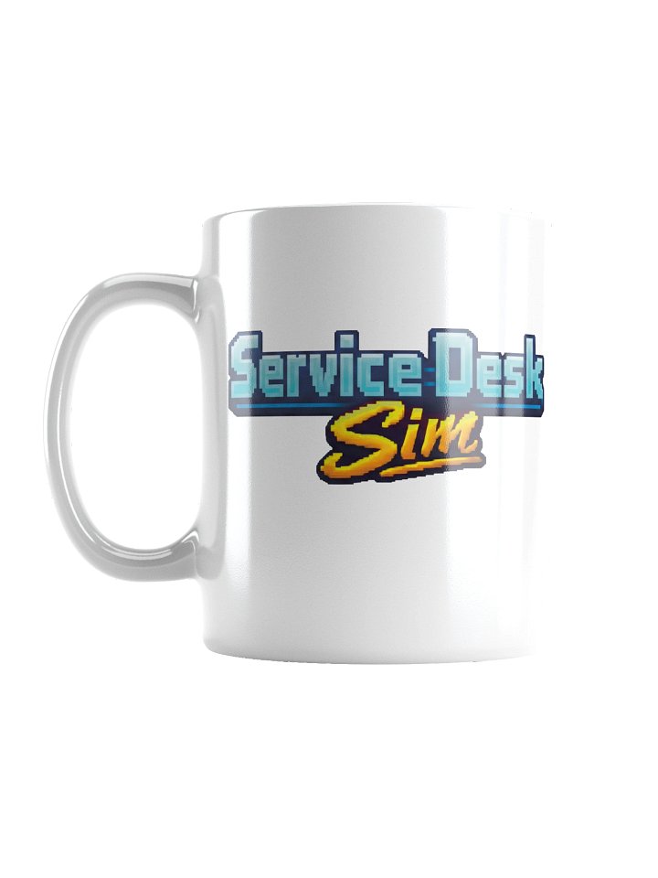 Service Desk Sim Logo White Mug product image (1)