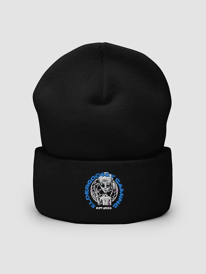 [eldergoosey] Embroidered Cuffed Beanie Yupoong 1501KC product image (1)