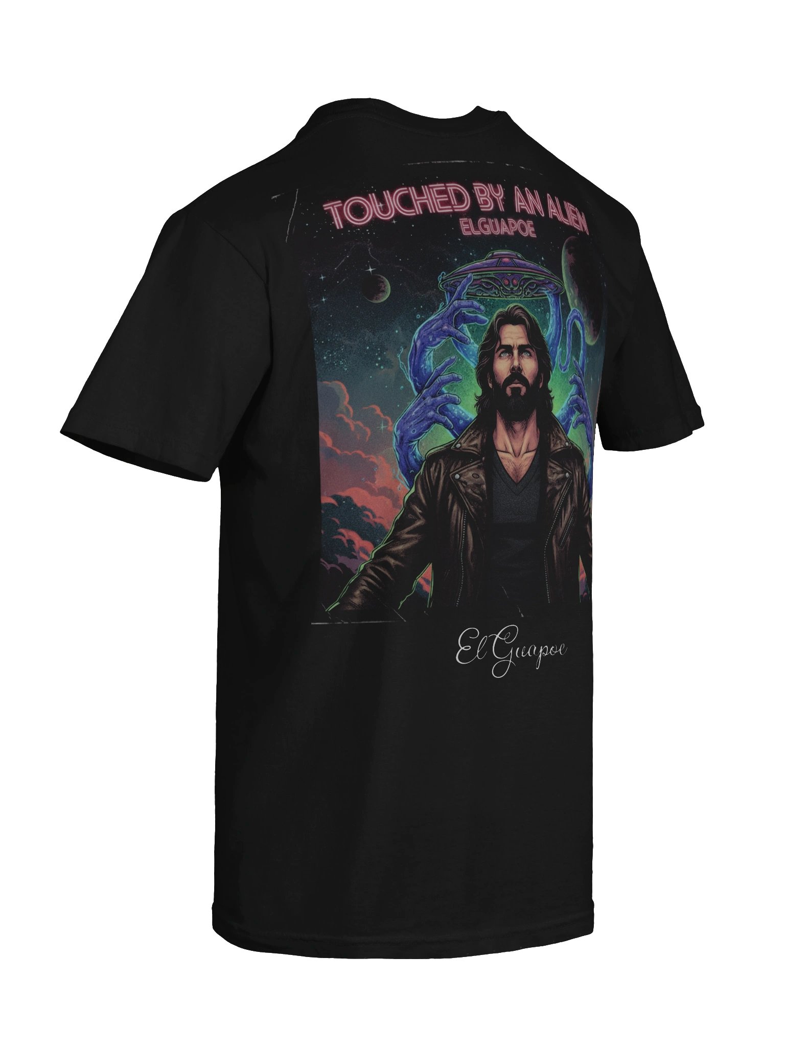 Touched by an Alien on the Back Heavyweight T product image (10)
