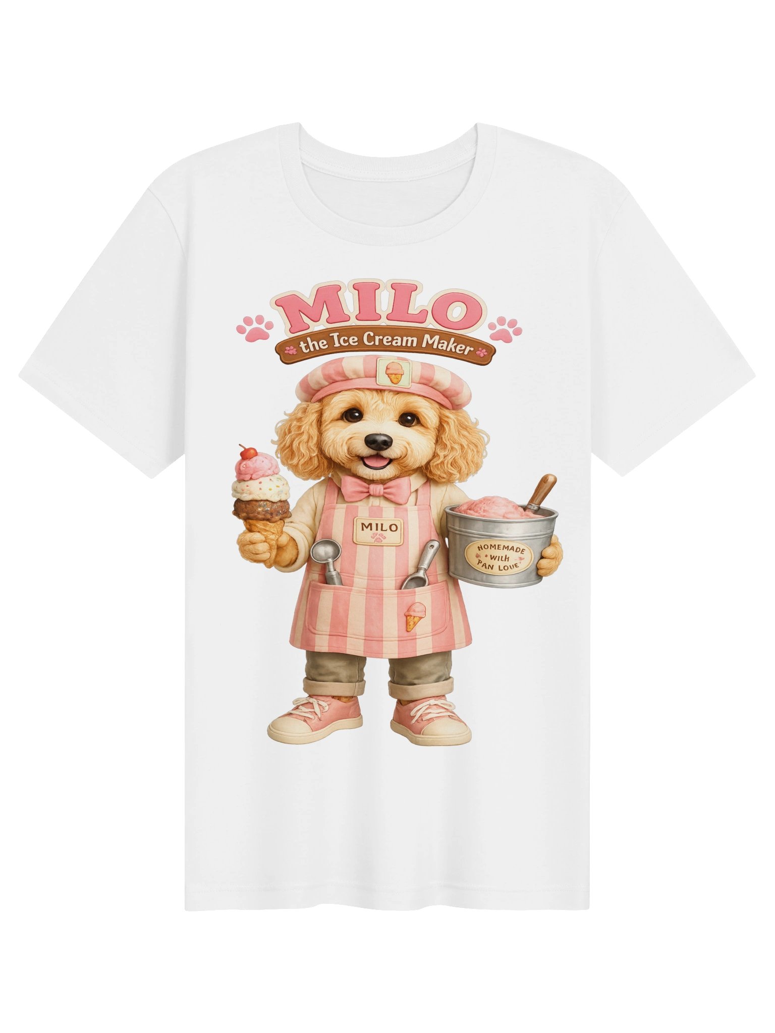 Milo the Ice Cream Maker Adult Tee product image (8)
