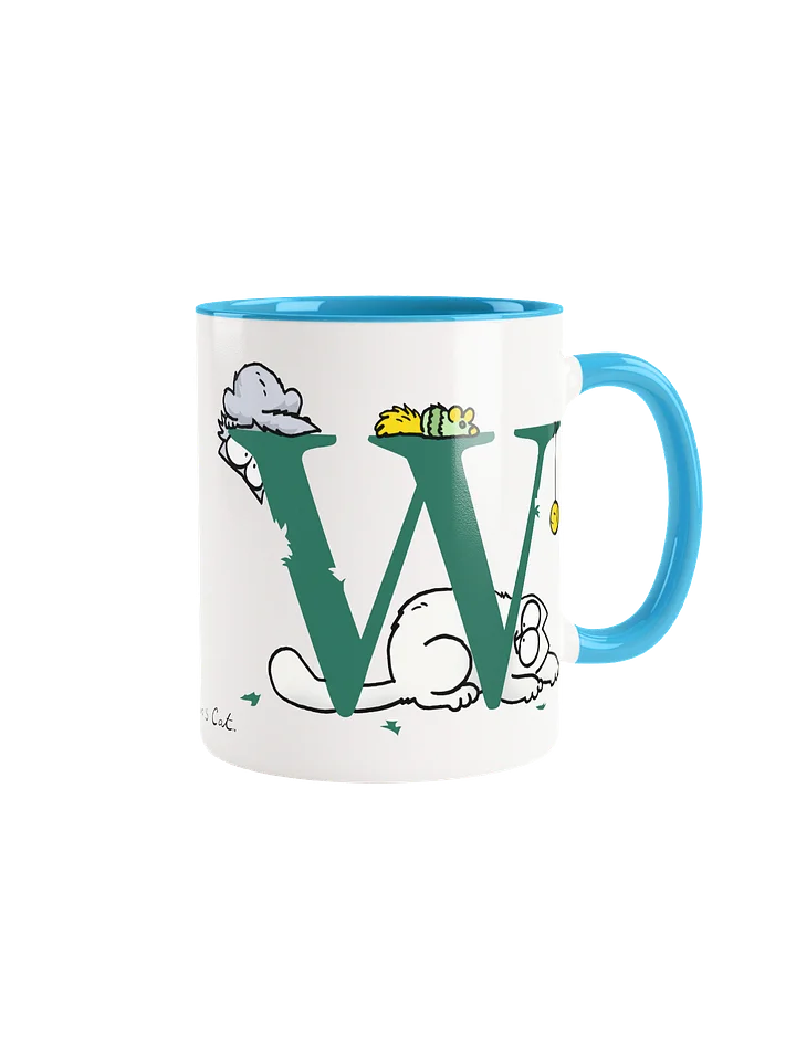 Cat Monogram Mug - W product image (2)