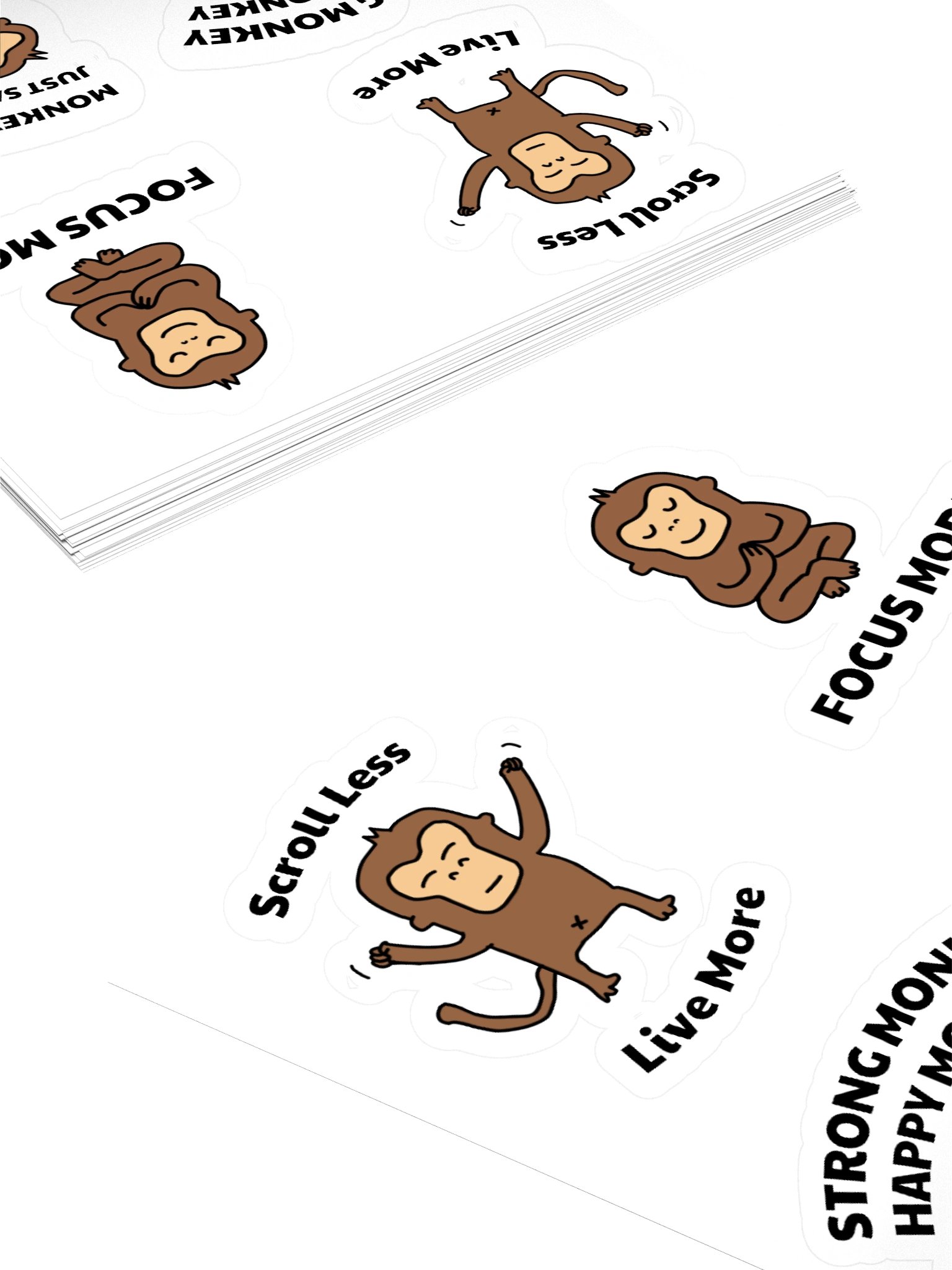 Monkey Motivation Sticker Pack product image (4)