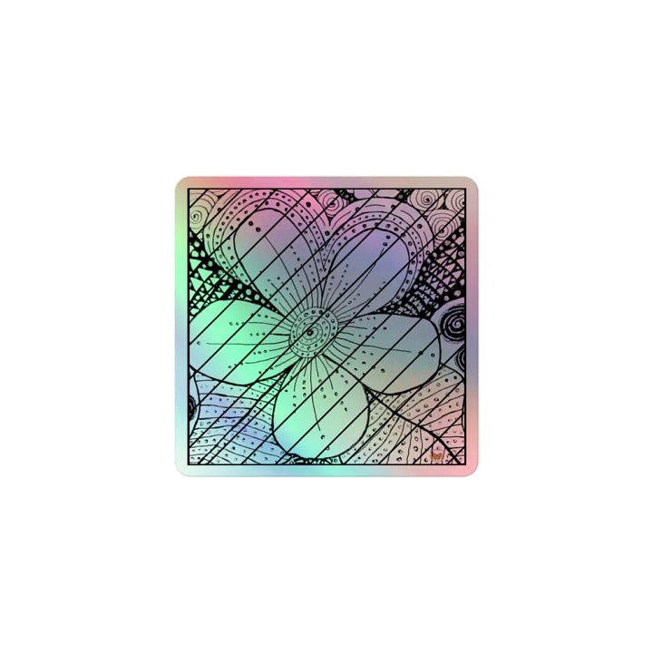 Flower Bloom Holographic Sticker Set product image (1)