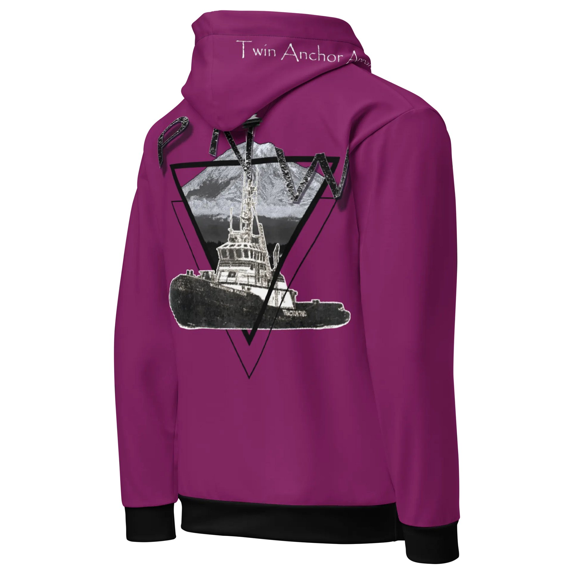 PNW - T - Mt Raine & Marco Tug (Eggplant) – Performance Marine Wear | Twin Anchor Apparel North Current Line product image (5)
