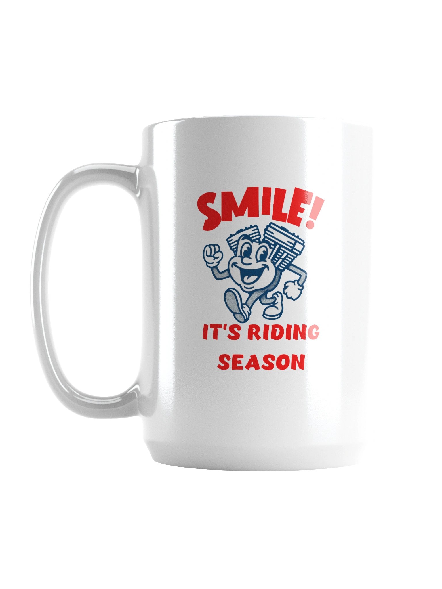 Throttle & Iron “Smile!” Mug — Riding Season Edition product image (1)