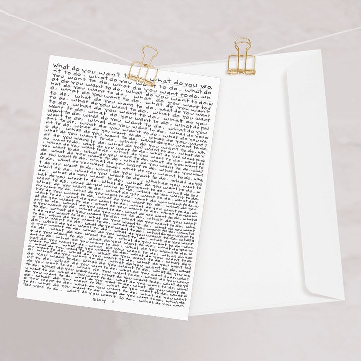 What Do You Want to Do greeting card product image (2)