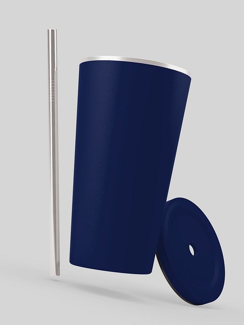 Photo showing Insulated Tumbler with a Straw