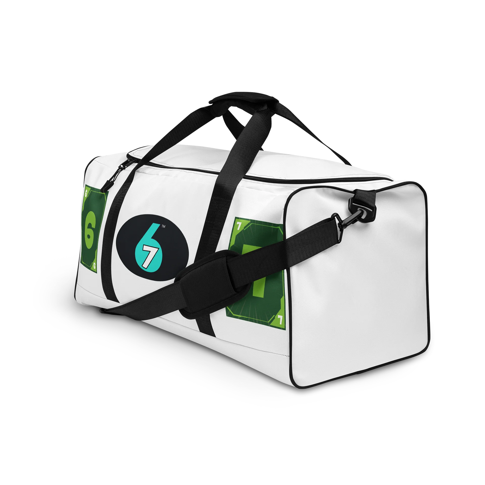 White Duffel Bag - 6-7 logo, Green 6, 7, Synergy product image (3)
