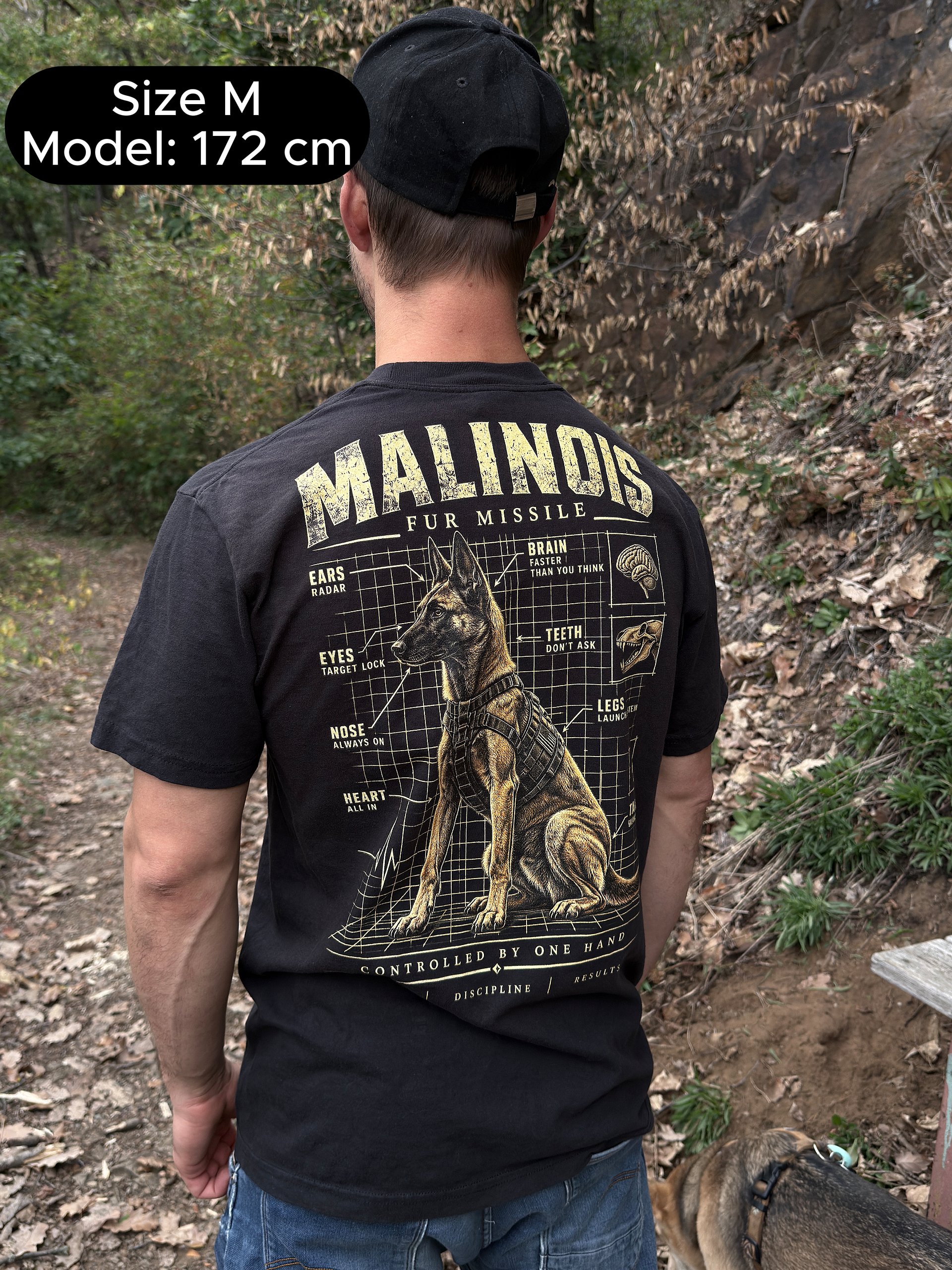 MALINOIS Fur Missile – Heavyweight T-Shirt product image (4)