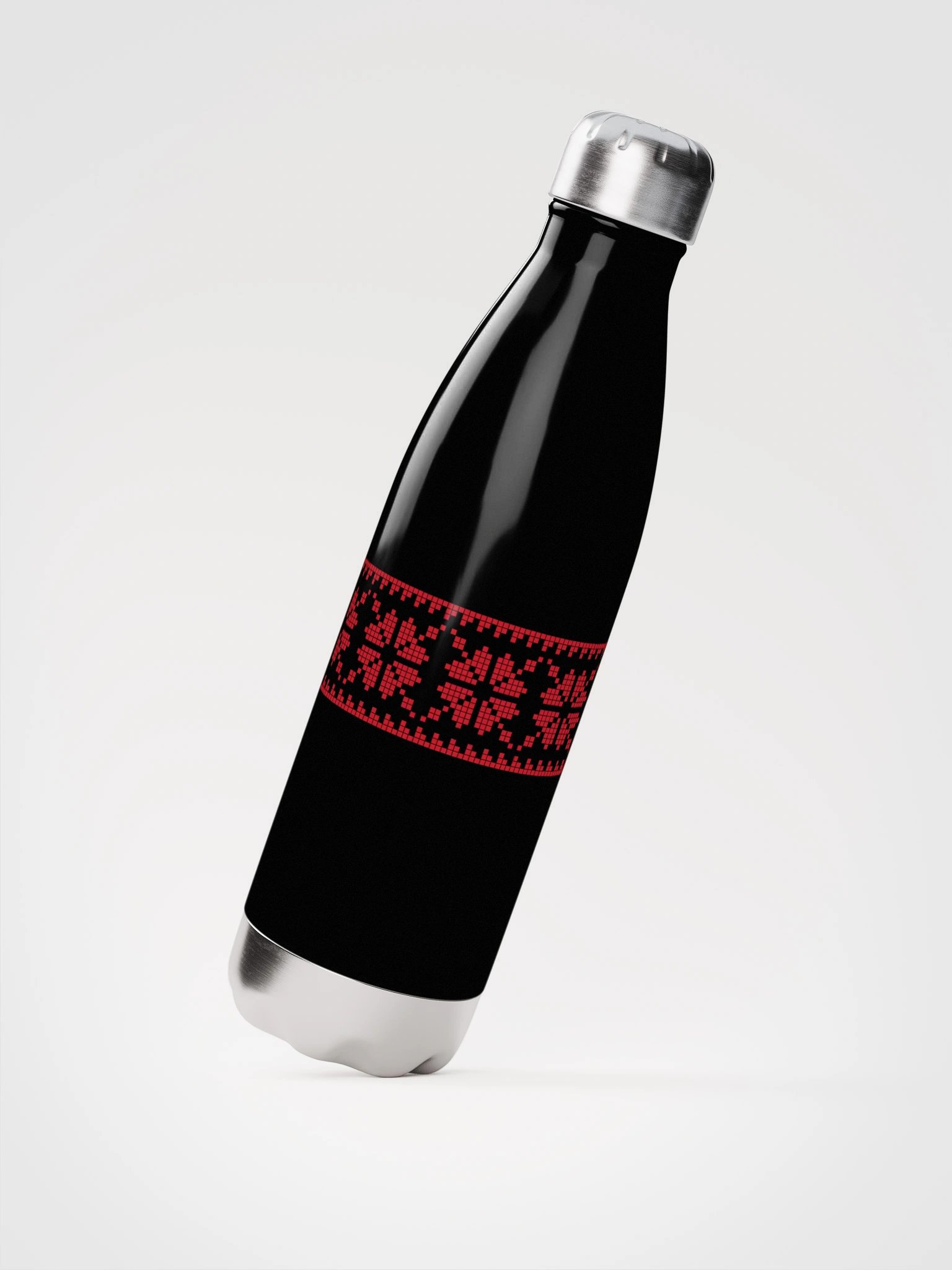 Red Tatreez Stainless Steel Water Bottle product image (3)
