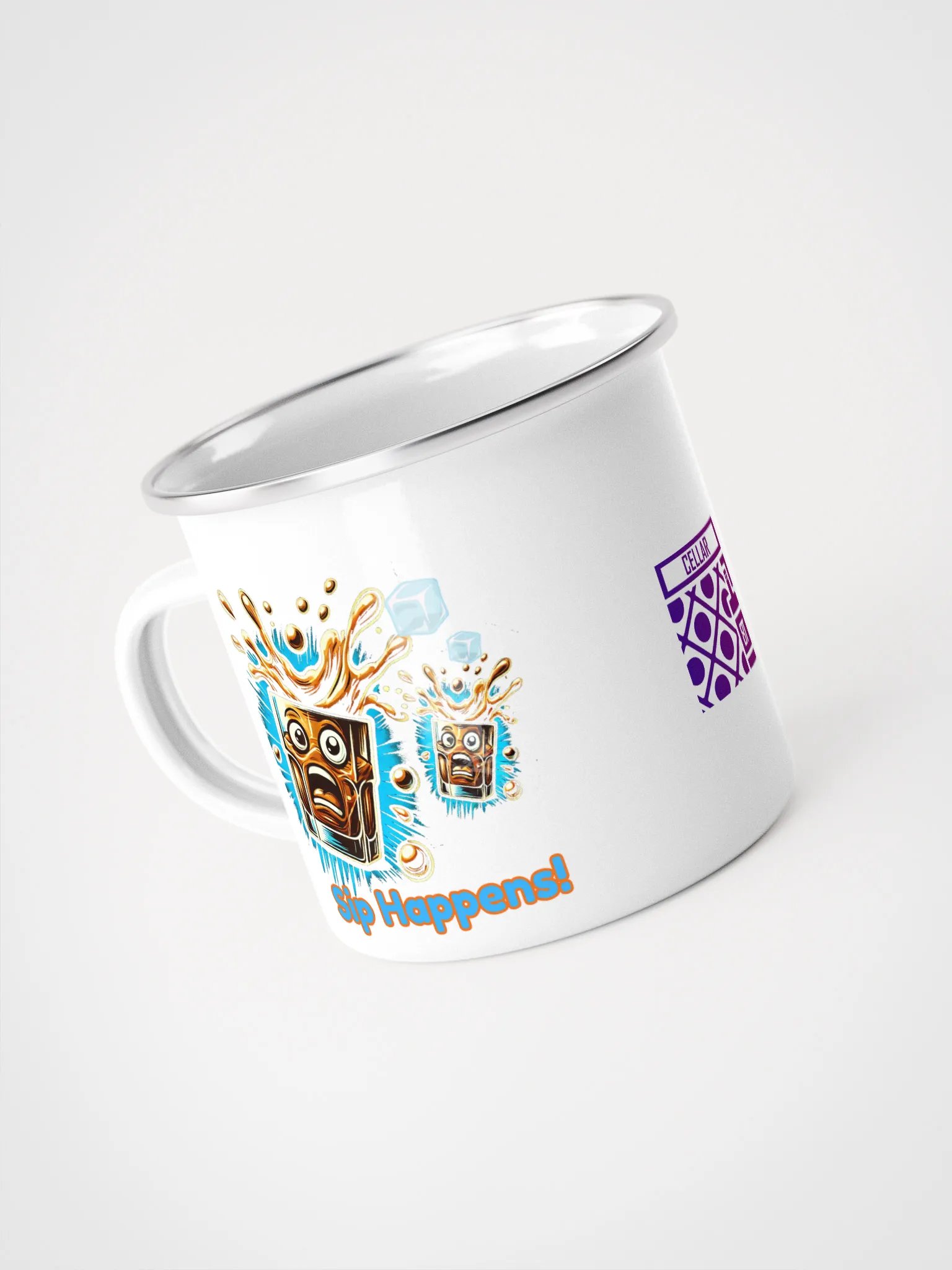 Cellar 8T Whisky - Sip Happens - Enamel Mug product image (4)