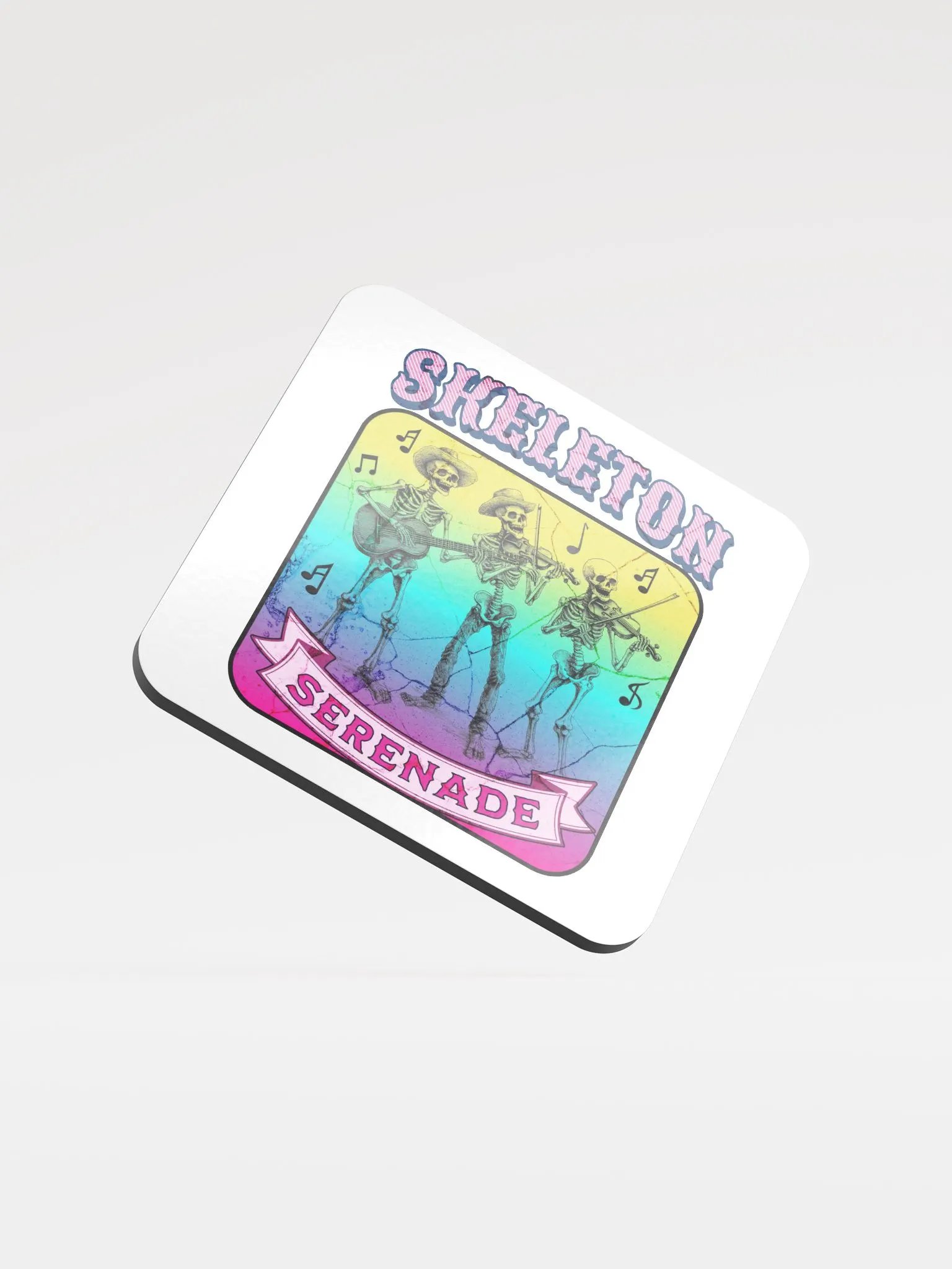 Skeleton Serenade Cork Coaster product image (2)