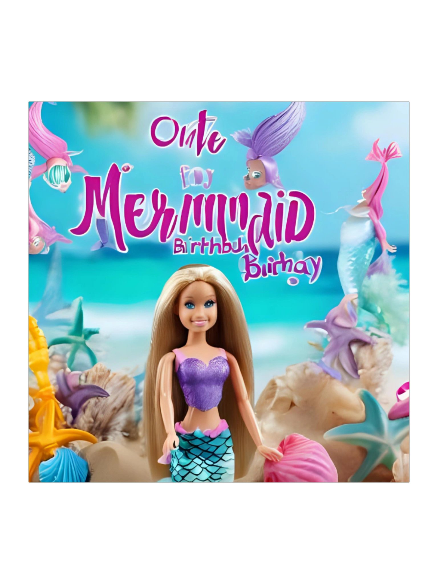 One Barbie Mermaid Sticker product image (1)