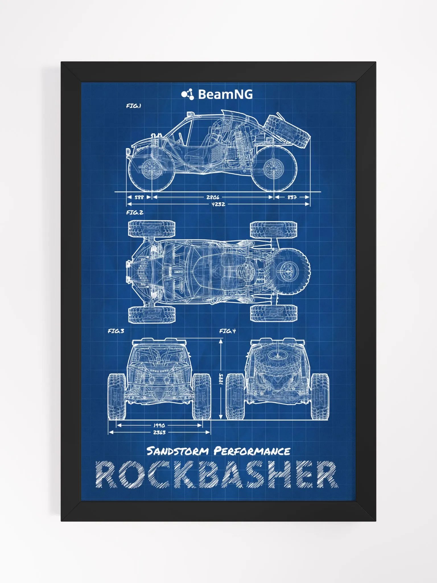 Framed Poster: SP Rockbasher Blueprint product image (1)