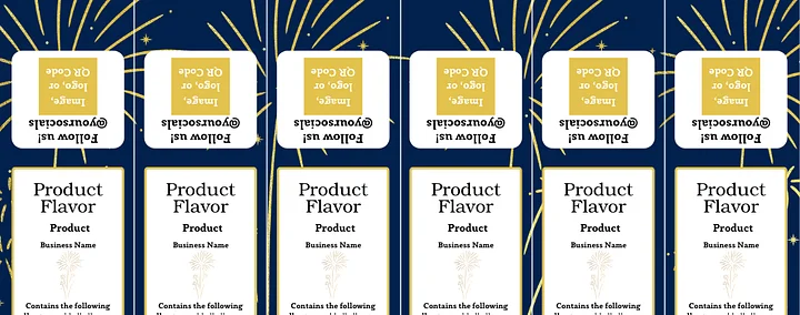 New Years Fireworks Label Templates product image (2)