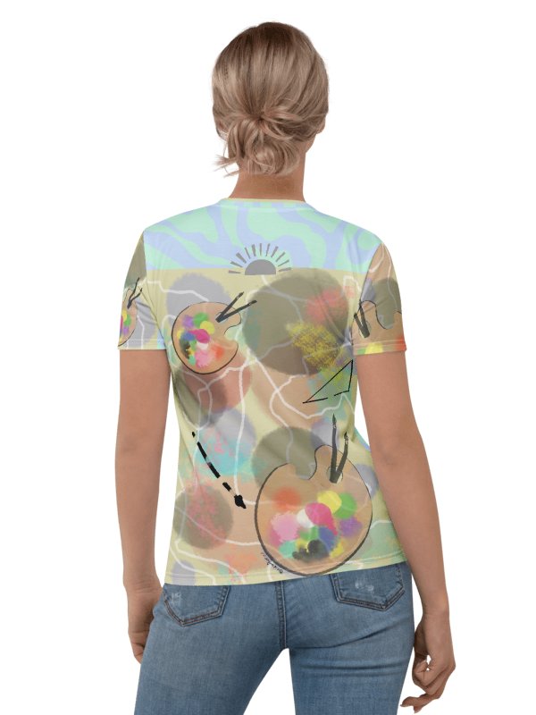 ScribbleWear 'Paint It Softly' Women's Crew Neck Tee product image (4)