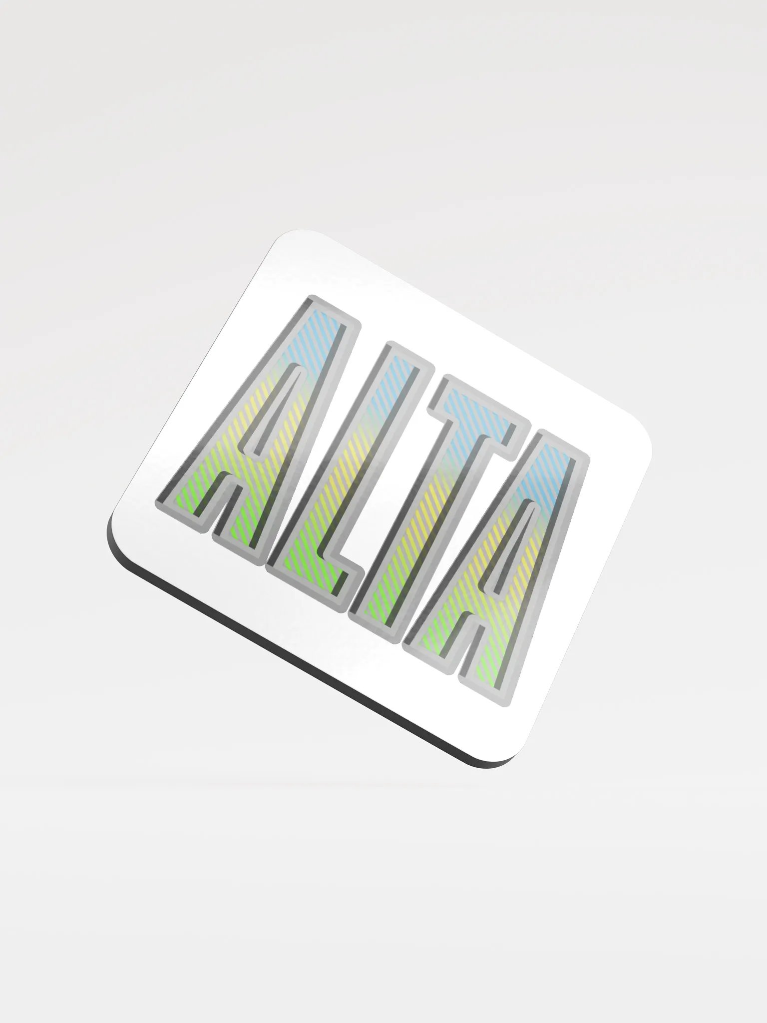 Alta Alberta Gradient Glossed Cork Coaster product image (2)