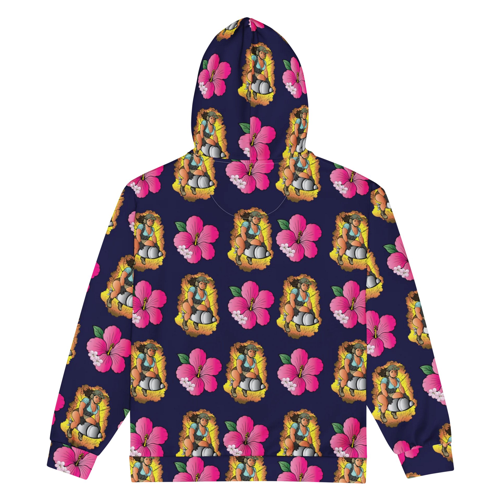 Hawaiian Thick Thighs Full-Zip Hoodie product image (2)