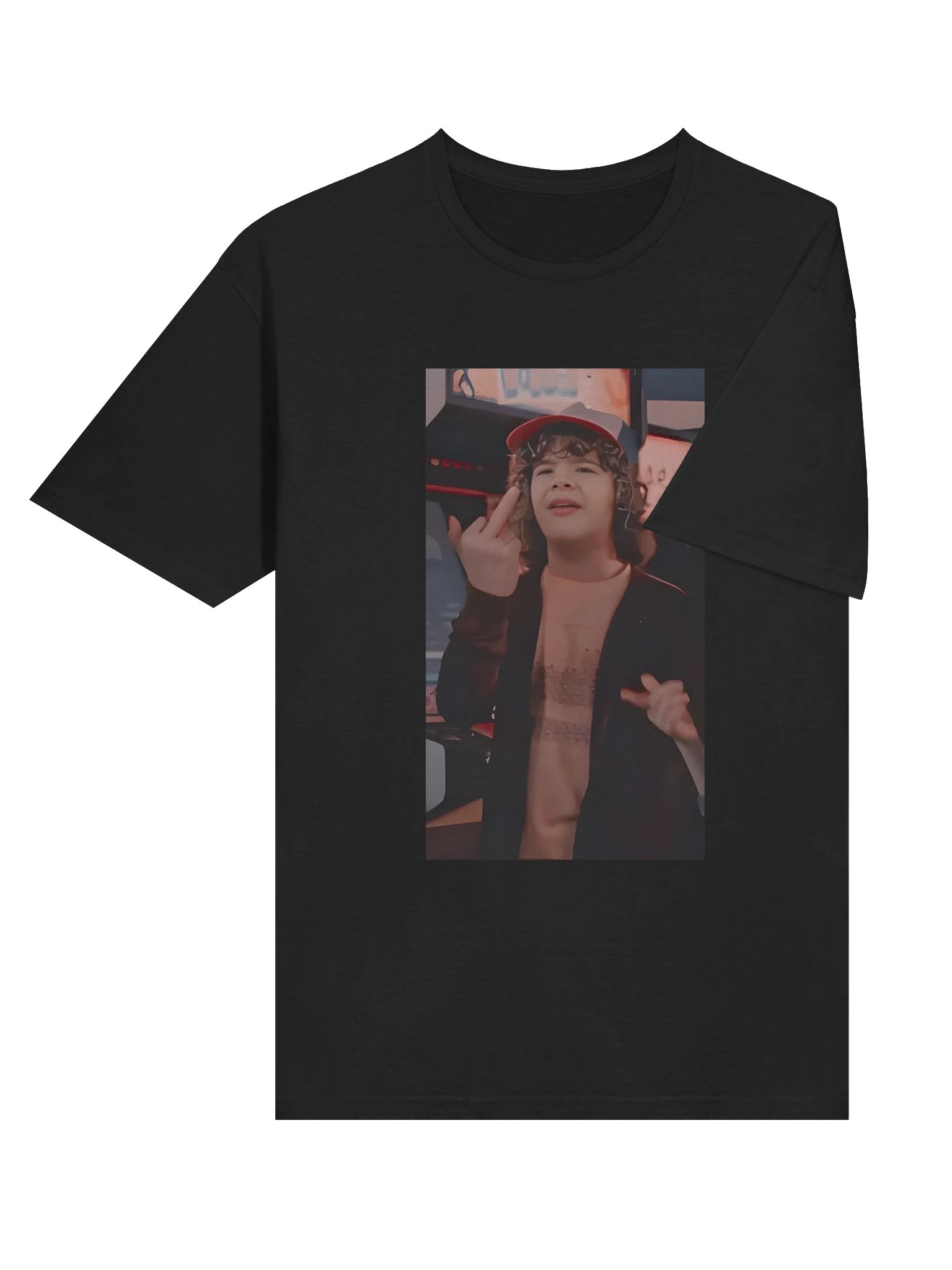 Dustin Henderson Stranger Things Middle Finger Netflix Serie Shirt product image (4)
