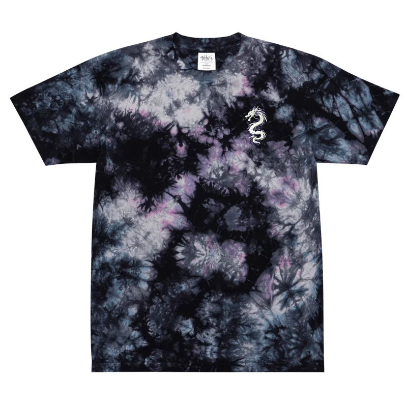 Embroidered Dragon Oversized Tie-Dye T-Shirt | Shaka Wear Heavyweight Tee product image (5)