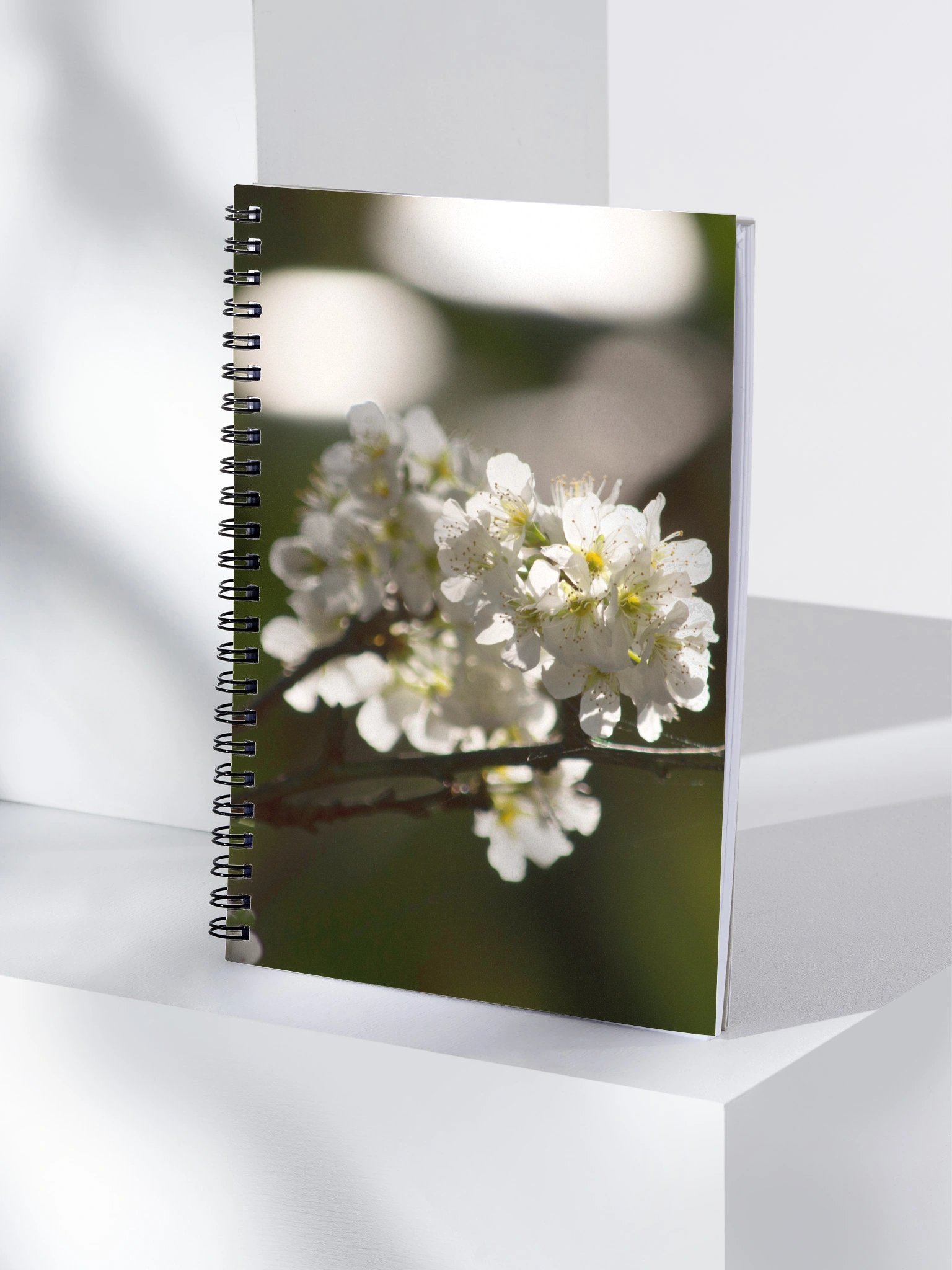 White blossoms notebook product image (4)