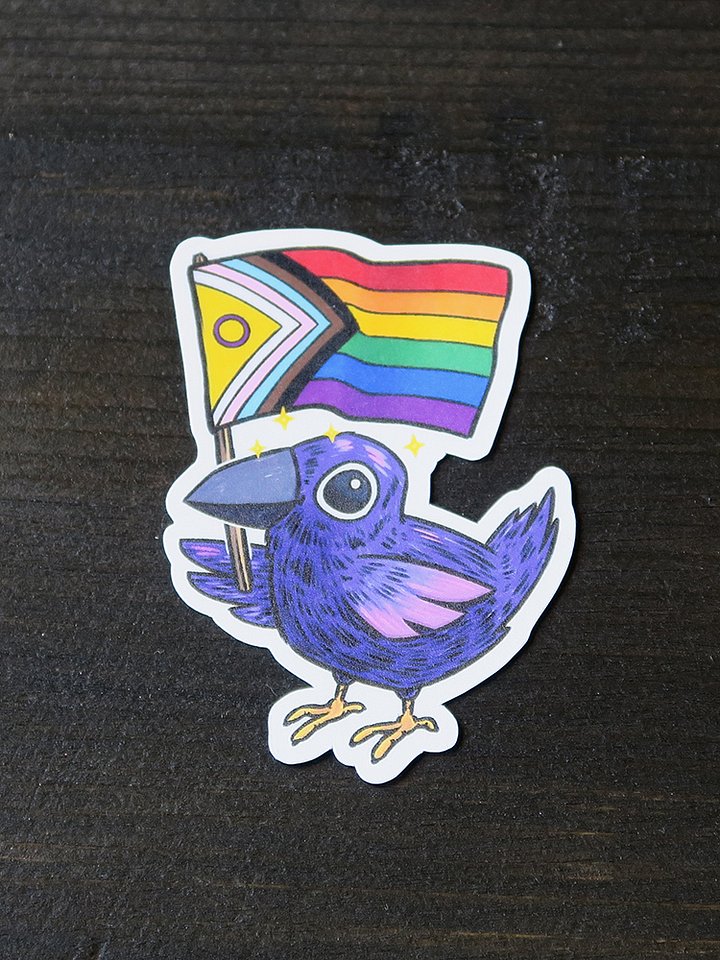 sticker : crow pride product image (2)