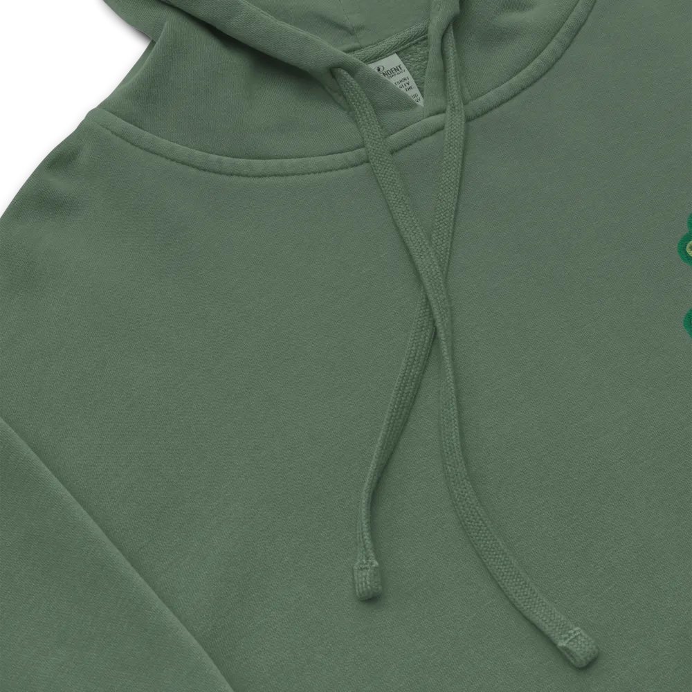 BUSY-BRAINED (L.C. moss design) embroidered pigment hoodie product image (8)
