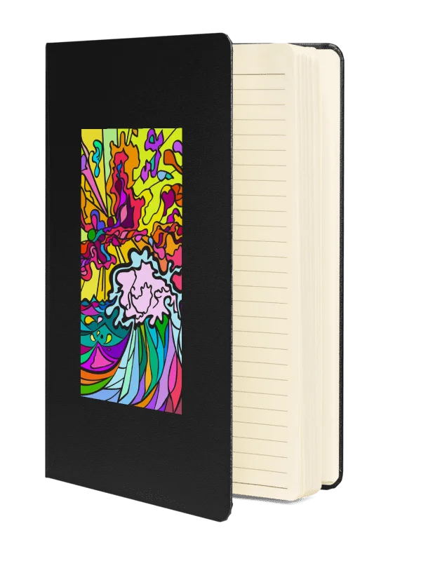 Vibrant Energy Hardcover Notebook – Wave at Sunset product image (2)