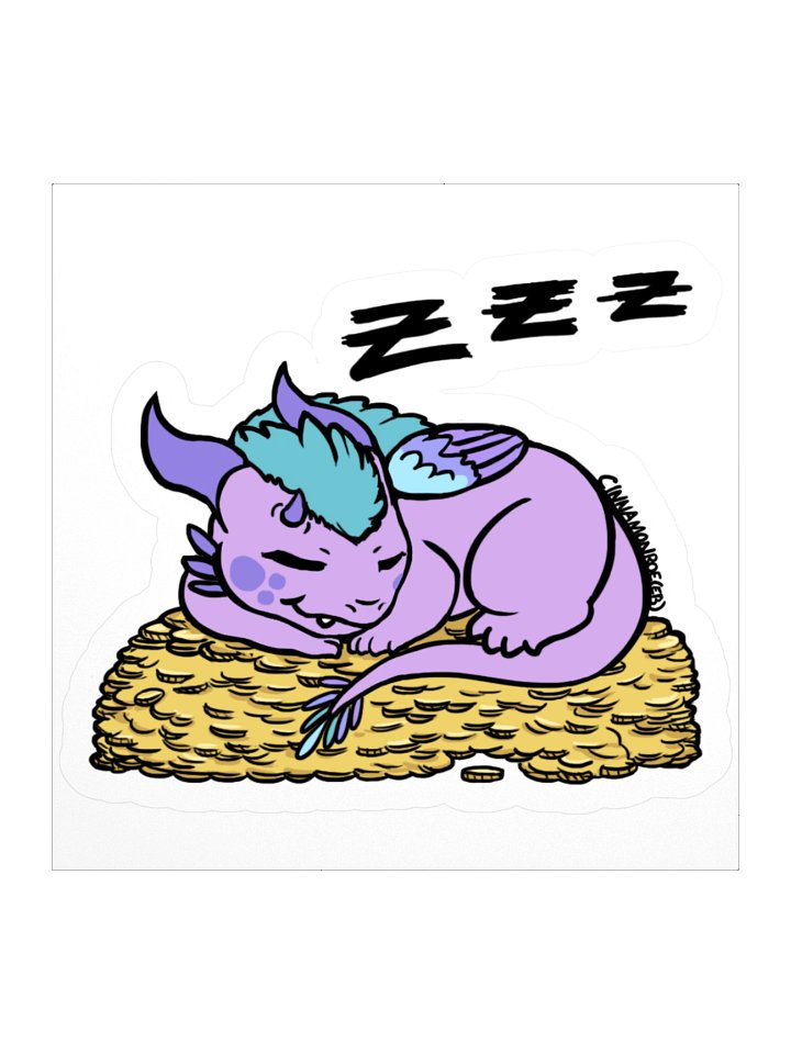 Drakin "Sleepy Treasure" Sticker product image (1)
