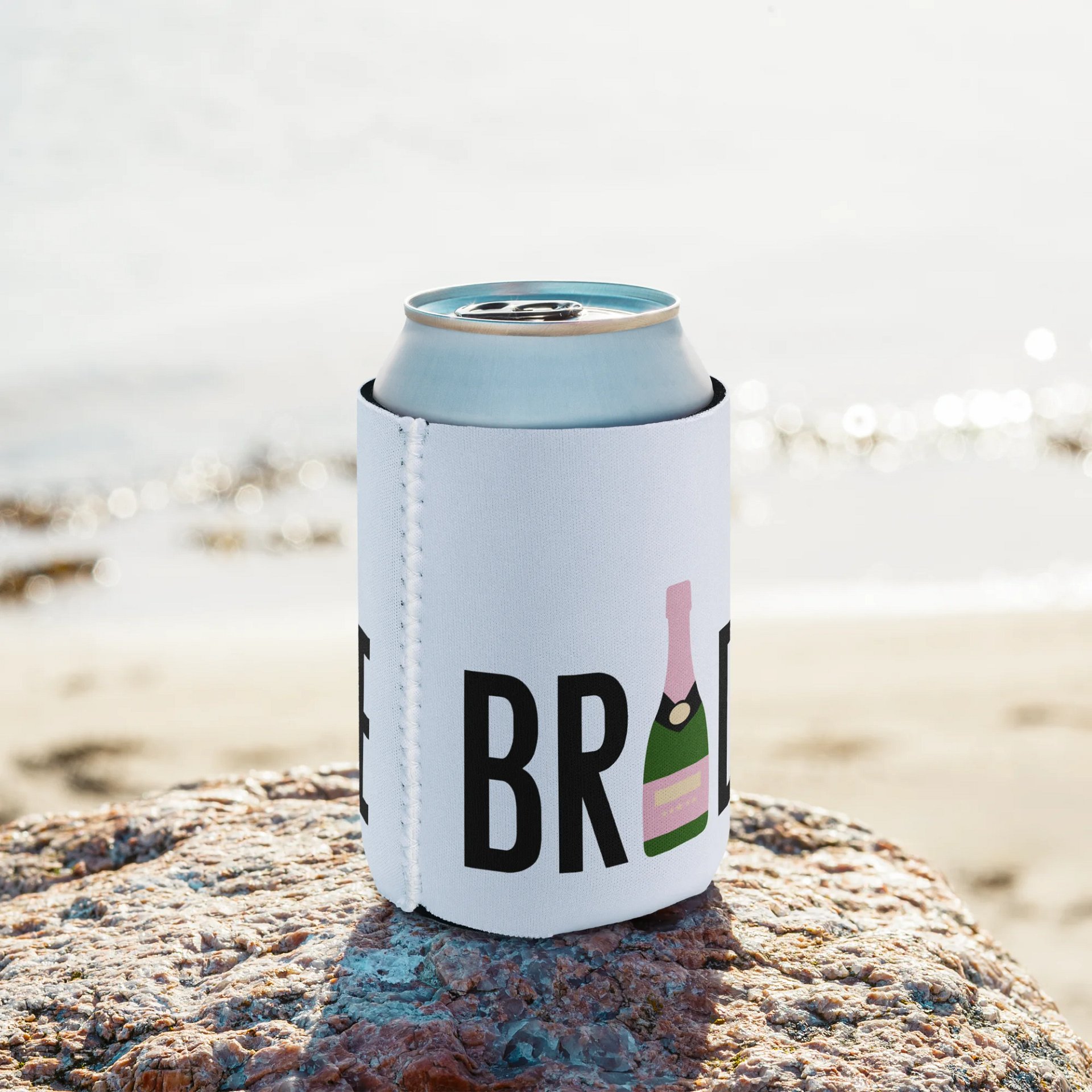 🥂Bride Drink Koozie – Champagne Bottle Wedding Can Cooler | Bachelorette Party Favor, Bridal Shower Gift product image (8)