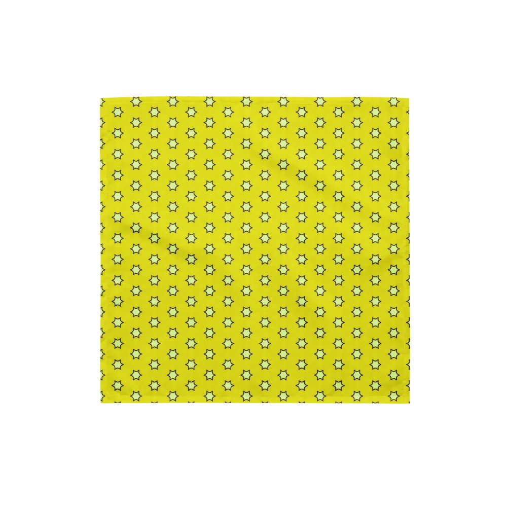 Pet's yellow star print bandana product image (2)