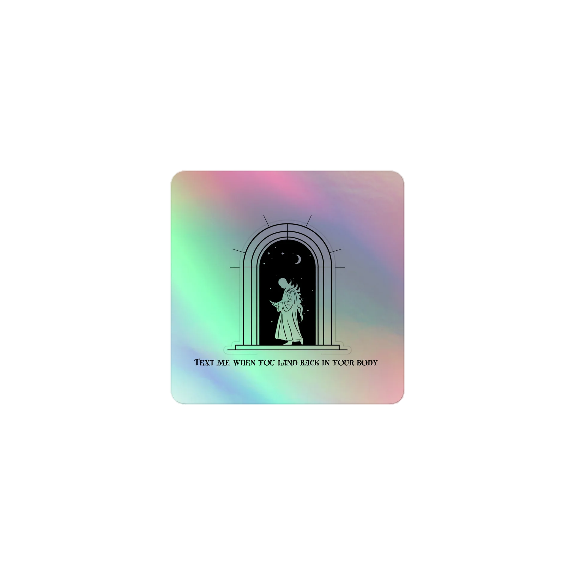 Text me Holographic Sticker Set product image (1)