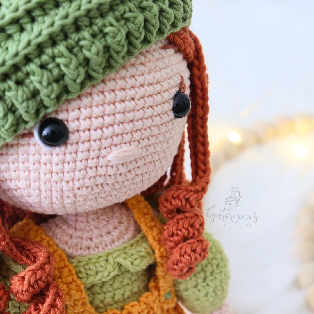 Patrón de Amigurumi de Muñeca Amber en Otoño (Descarga Digital) product image (5)