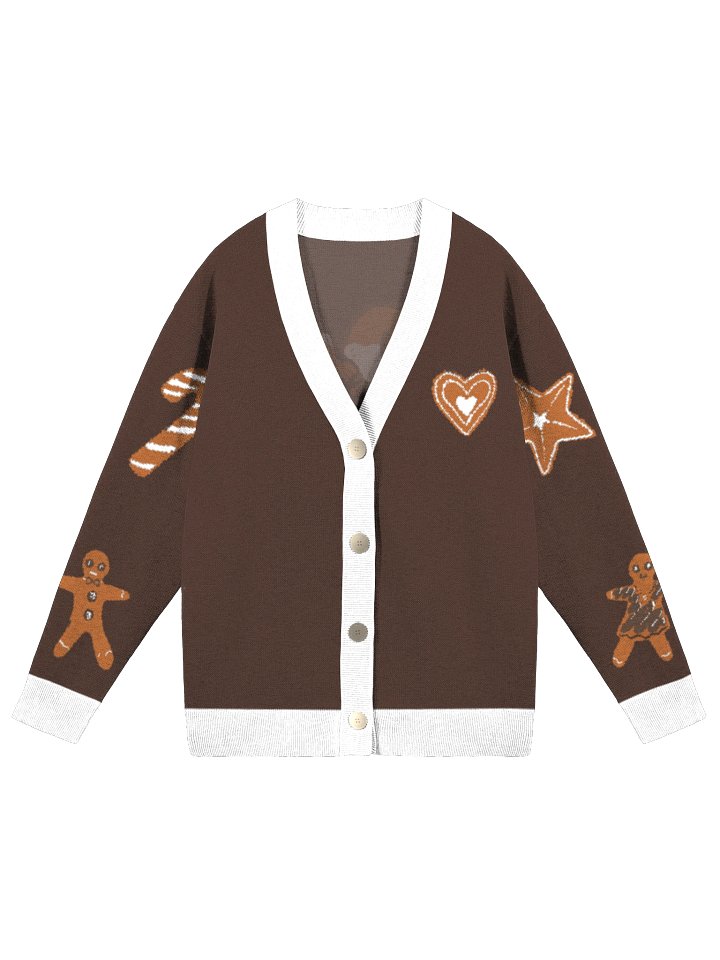 Moose Twerk Gingerbread Cardigan product image (3)