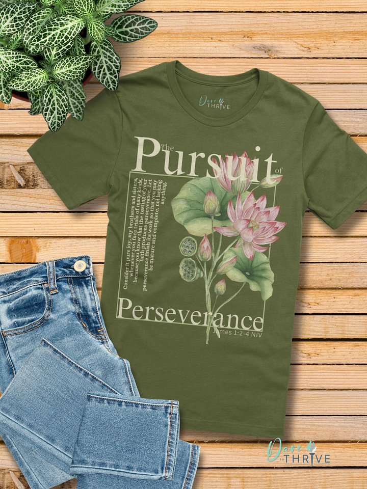 Pursuit of Perseverance | James Bible Verse Tee | Peachy Creamsicle product image (7)