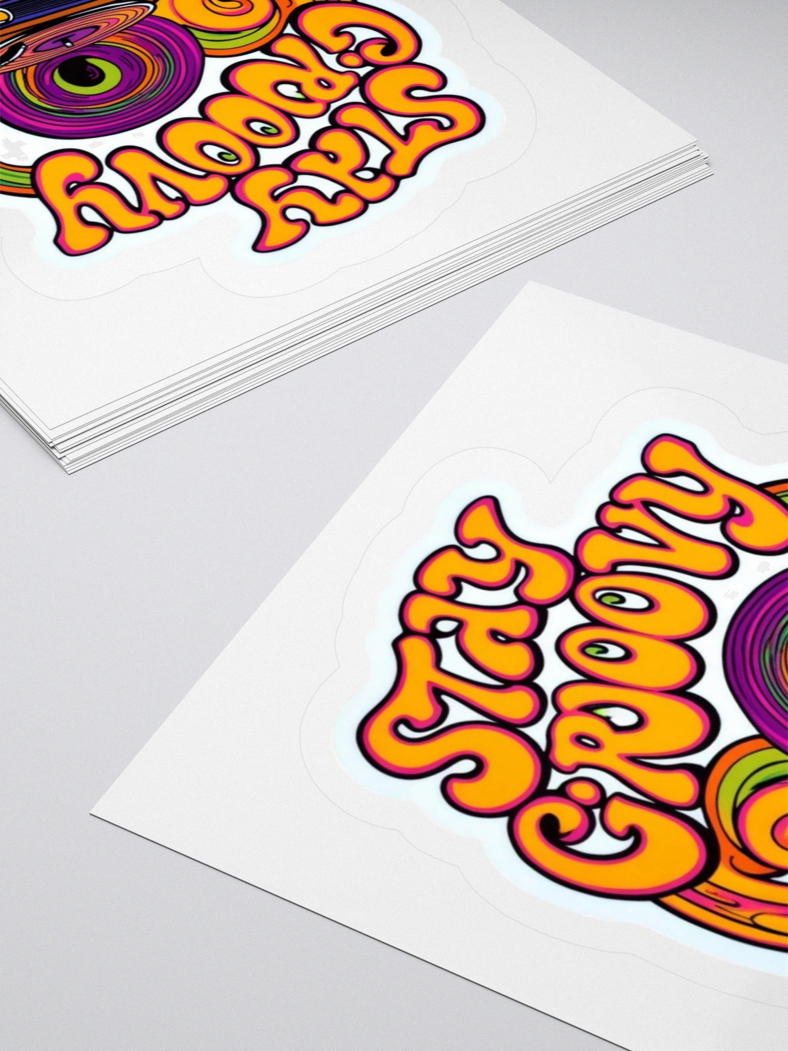 Stay Groovy Record Player Kiss Cut Stickers product image (11)