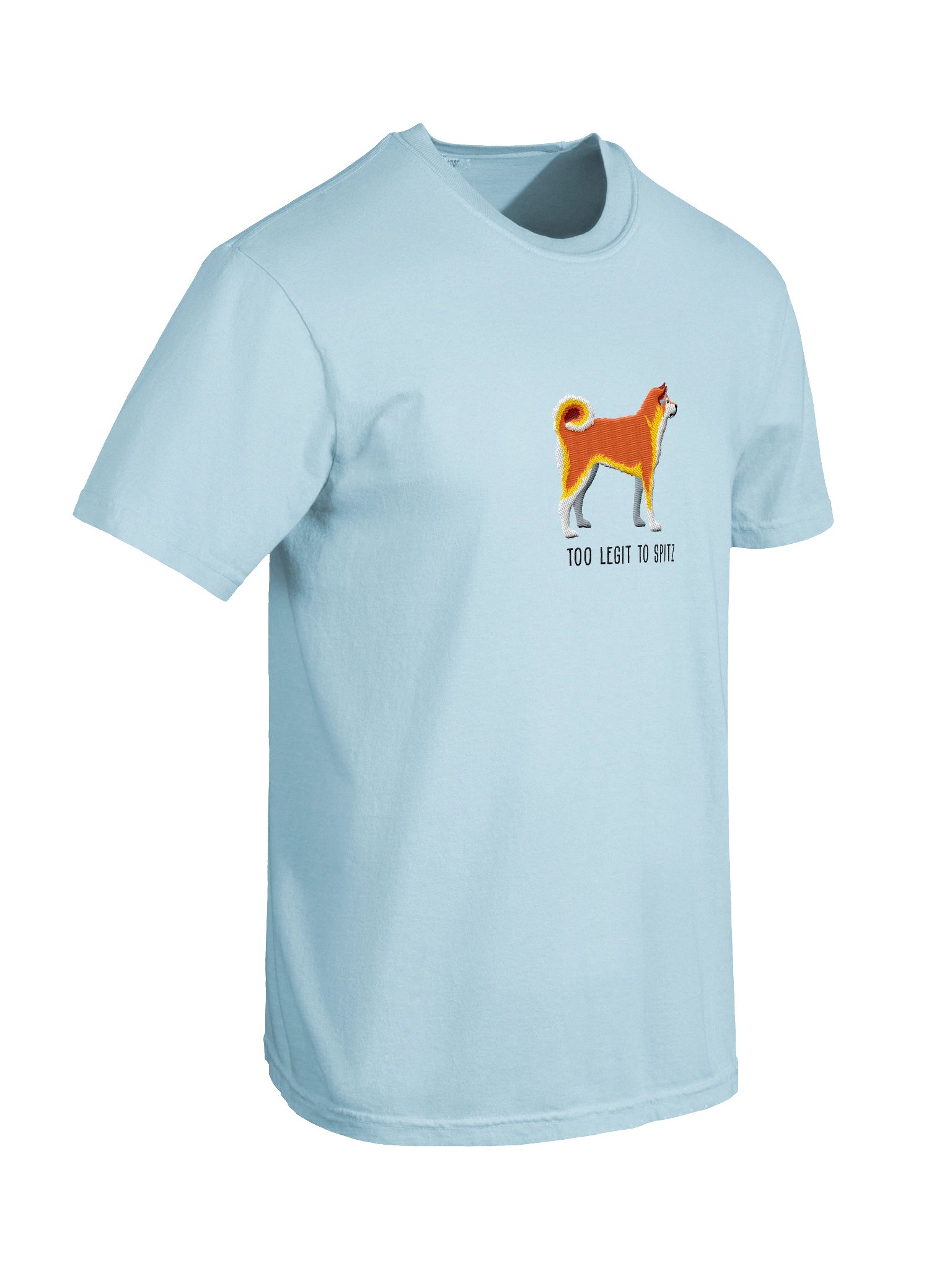 Too Legit to Spitz T-Shirt(Embroidered) of a Japanese Akita Inu product image (11)
