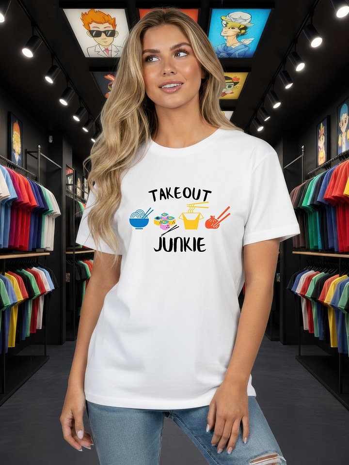 Take Out Junkie - Asian Food Lover - White AS Colour Unisex Premium T-Shirt product image (2)