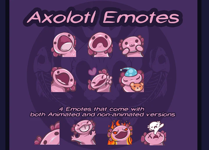Axolotl - Emotes product image (1)