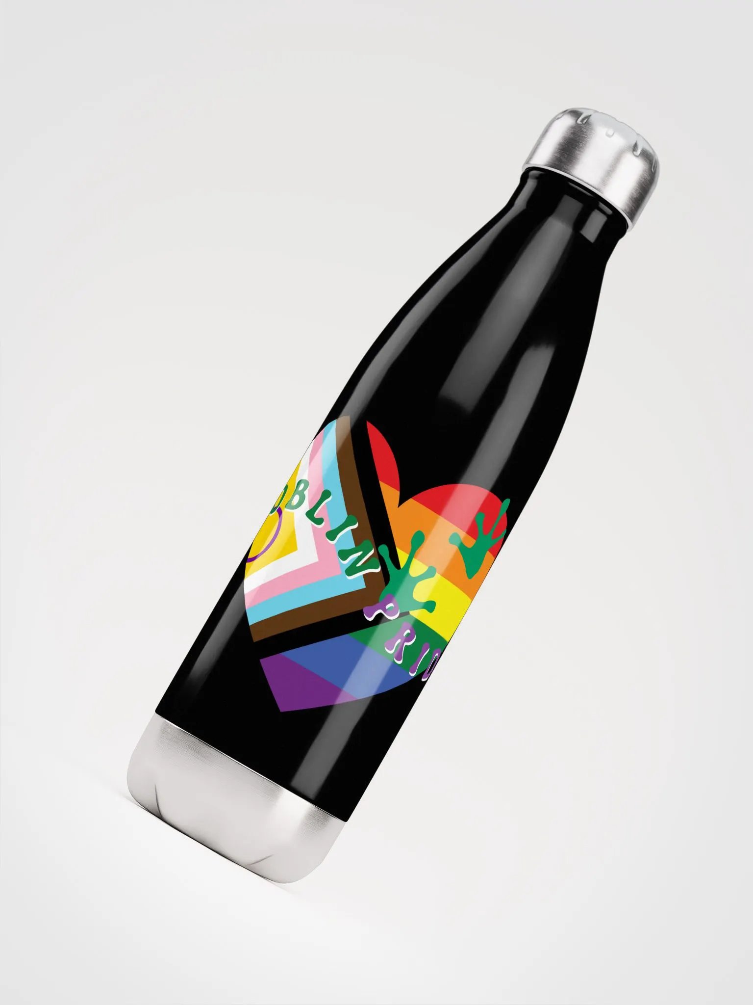 Inclusive Goblin Pride Stainless Steel Water Bottle product image (4)