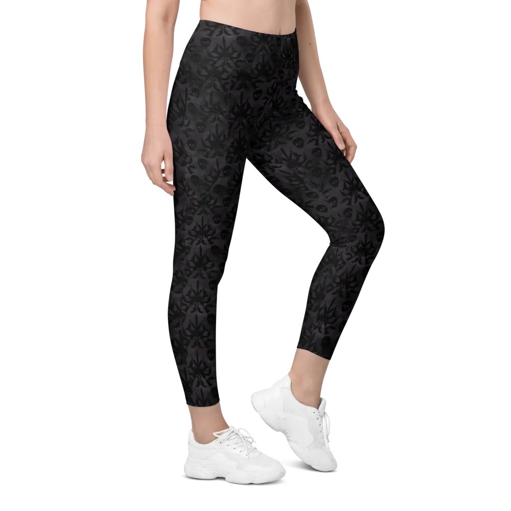 Gothic 2A High Waist Pocket Leggings - Black product image (5)