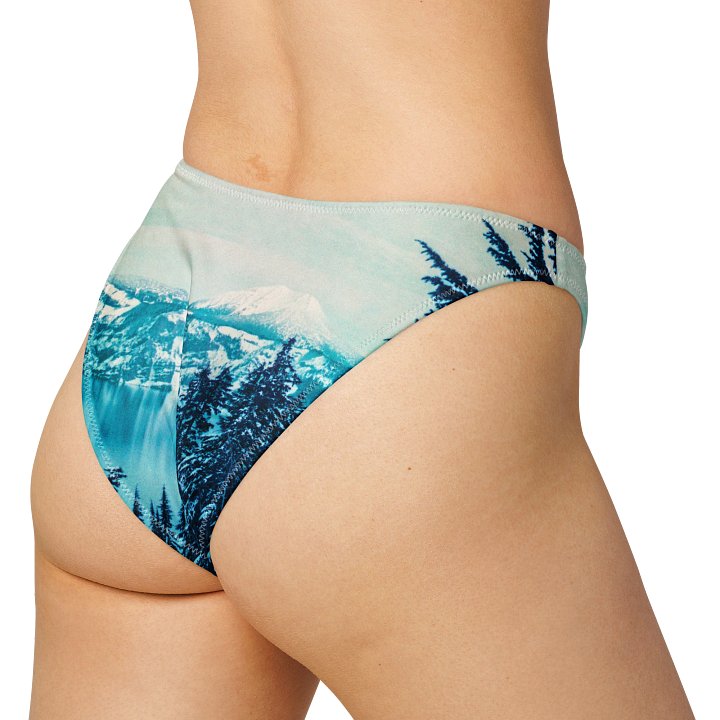 Craker Lake Lomopurple High Waisted Bikini Bottom product image (1)