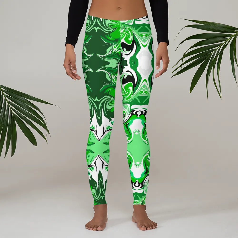 Green Swirl Leggings product image (5)