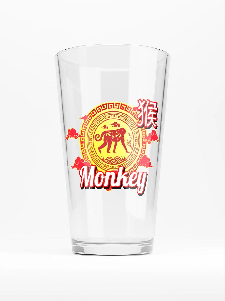Monkey - Chinese Zodiac Pint Shaker Glass product image (1)