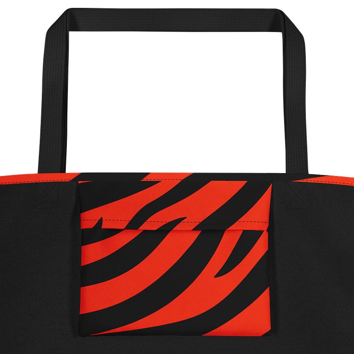 Tiger Print Tote Bag – Orange Black product image (2)