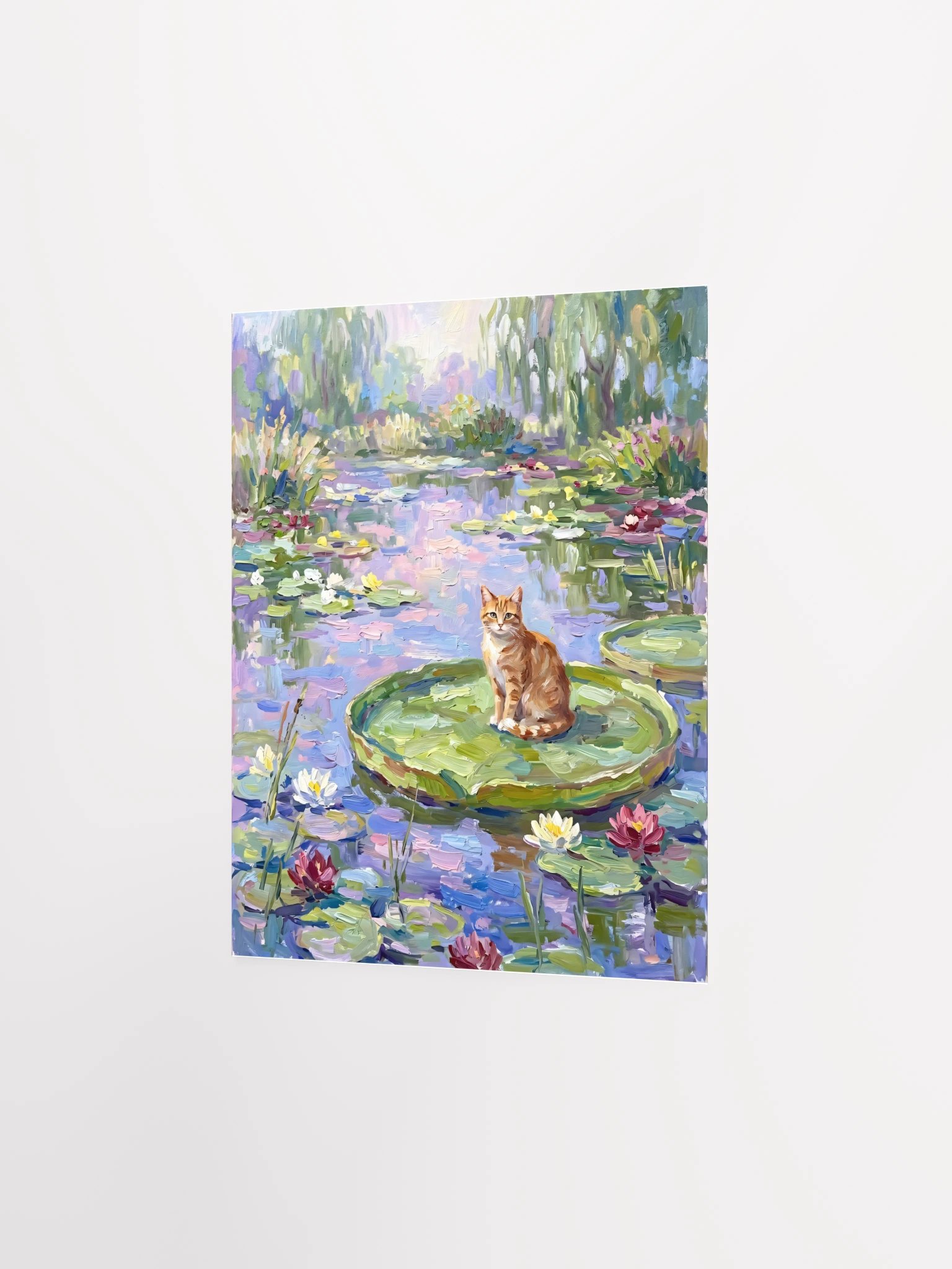 Water Lilies Cat Poster product image (26)