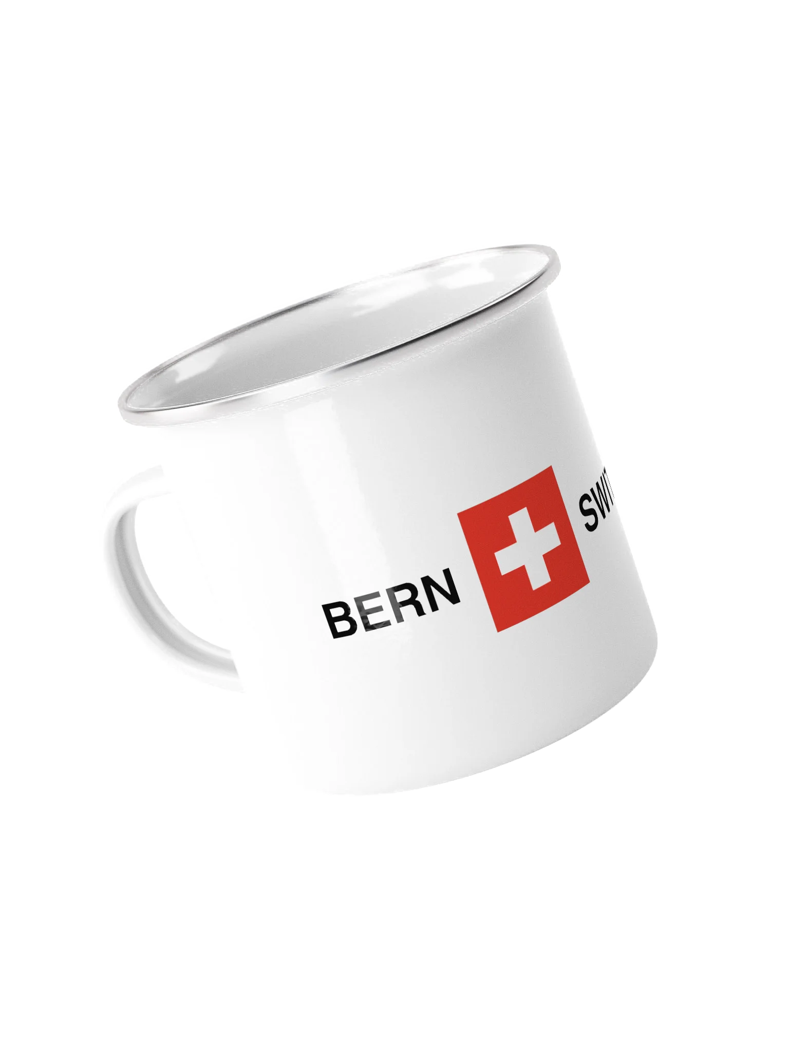 Bern Switzerland Enamel Mug | Minimalist Travel Camping Cup product image (1)