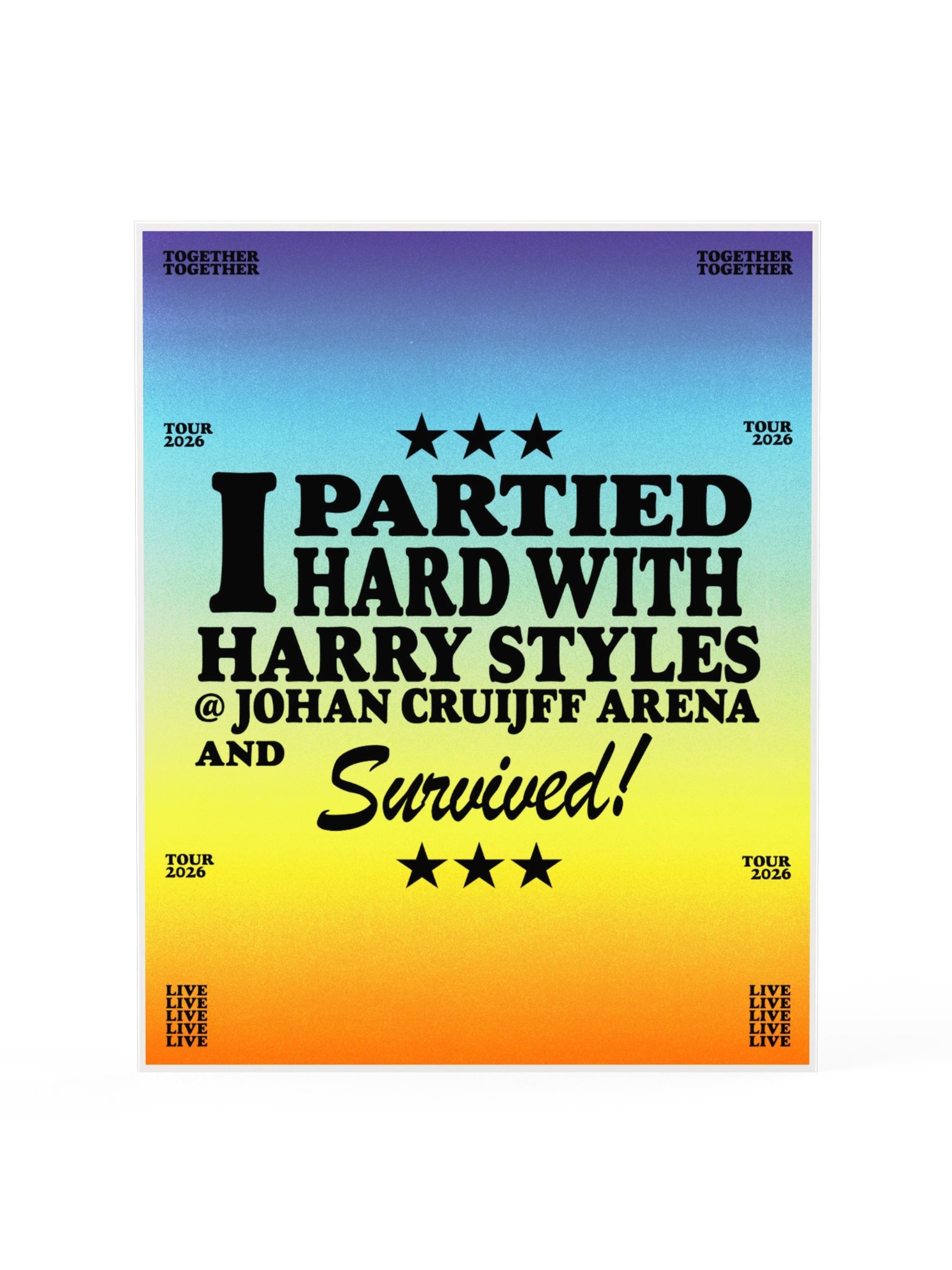 Partied Hard Amsterdam Poster product image (1)