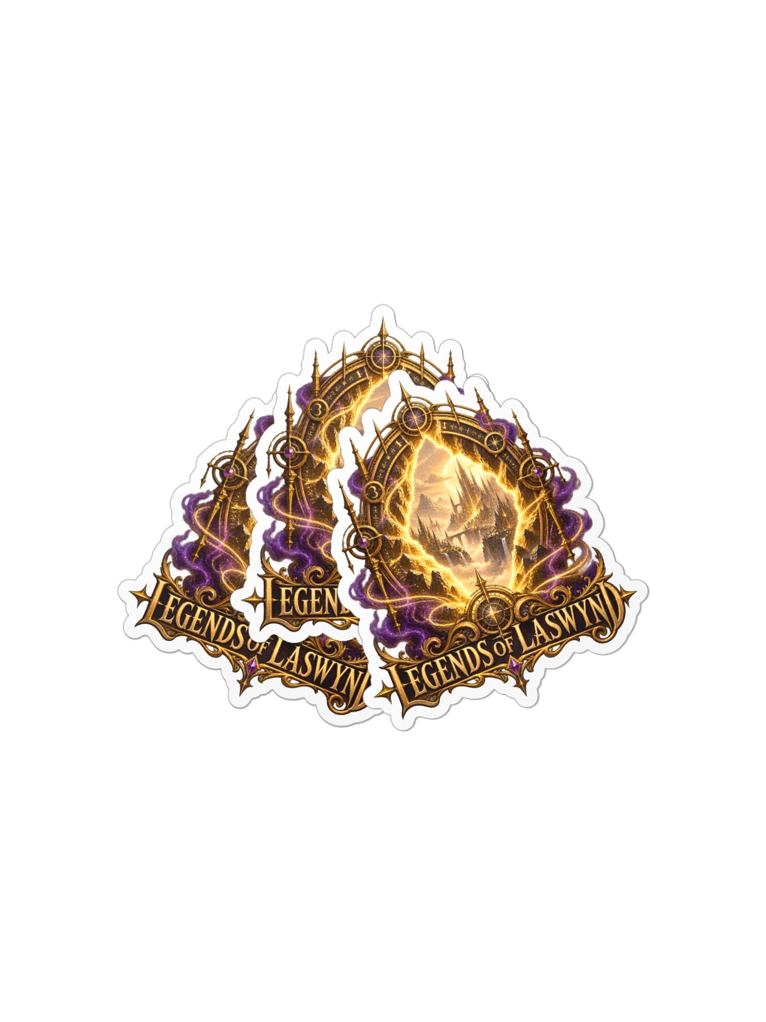 Legends of Laswynd — Golden Rift Sticker product image (3)